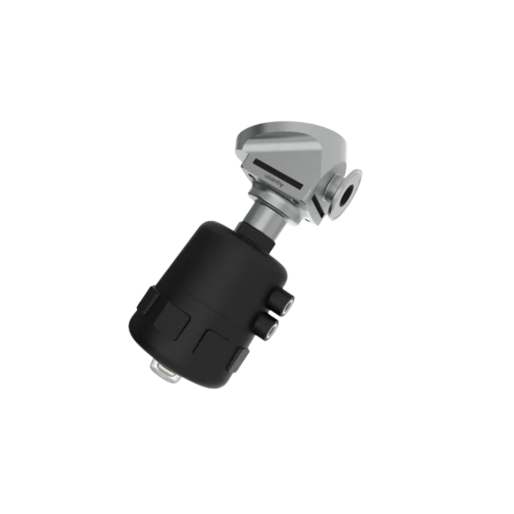 An Aquasyn tank-bottom valve, flange mounted with the actuator uppermost